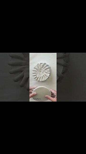 Woven effect made with clay #shorts #diy #airdryclay #diydecor #doityourself