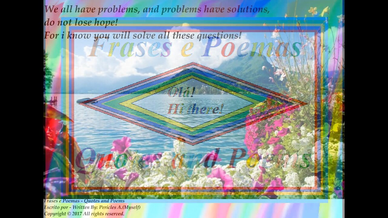 We all have problems, do not lose hope! (Motivation) [Quotes and Poems]