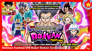 Dokkan Festival STR Beast Gohan Summons | Dragon Ball Z: Dokkan Battle