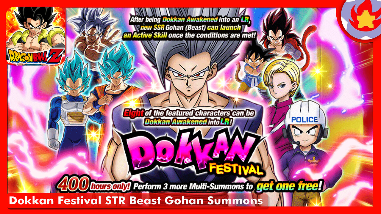 Dokkan Festival STR Beast Gohan Summons | Dragon Ball Z: Dokkan Battle