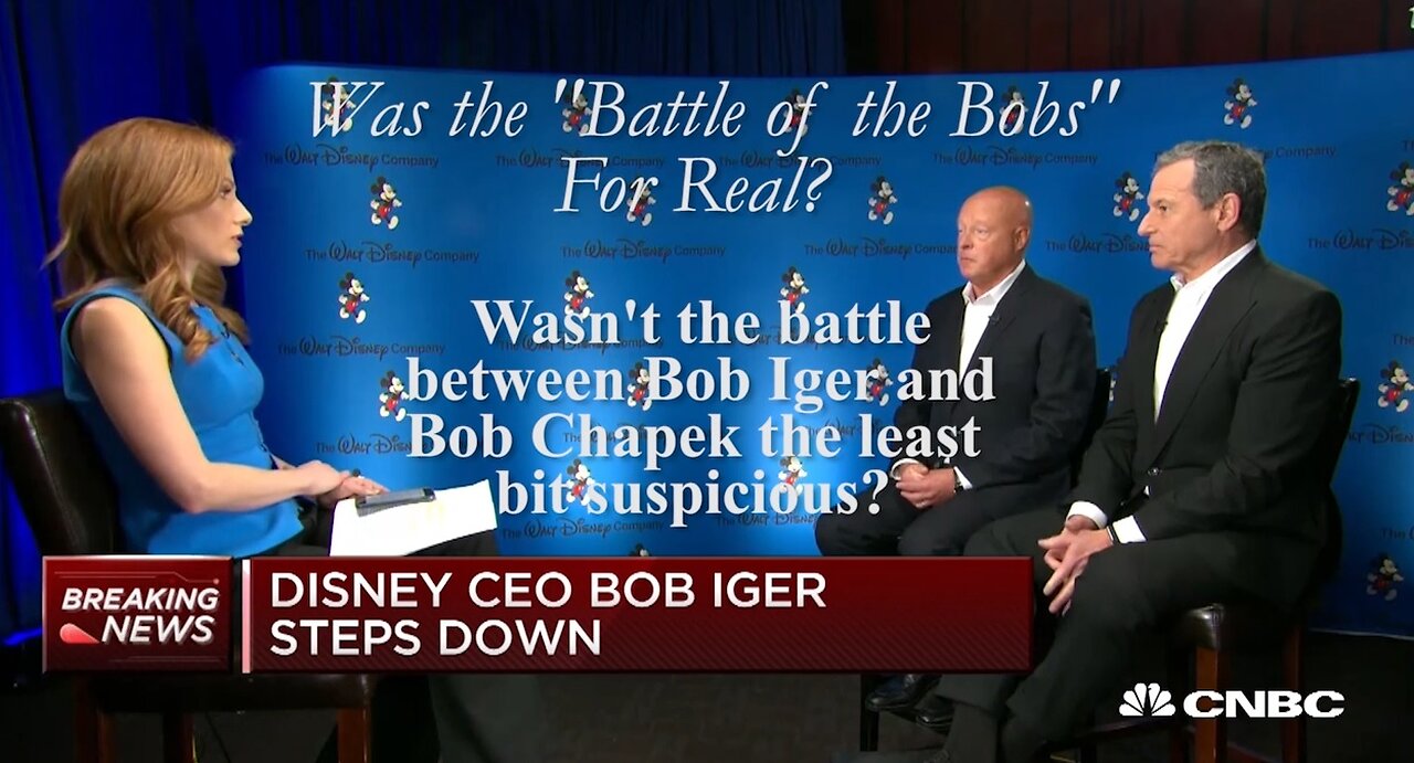 Bob vs. Bob -- Was the Battle Between Bob Iger & Bob Chapek at Disney Real or Fake?