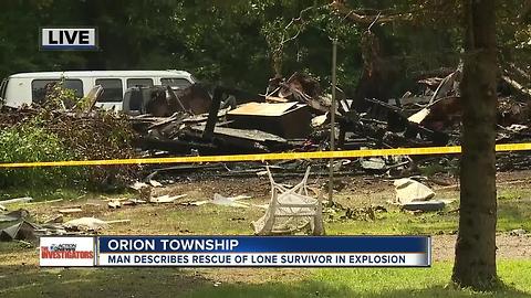 Man describes rescue of lone survivor of explosion