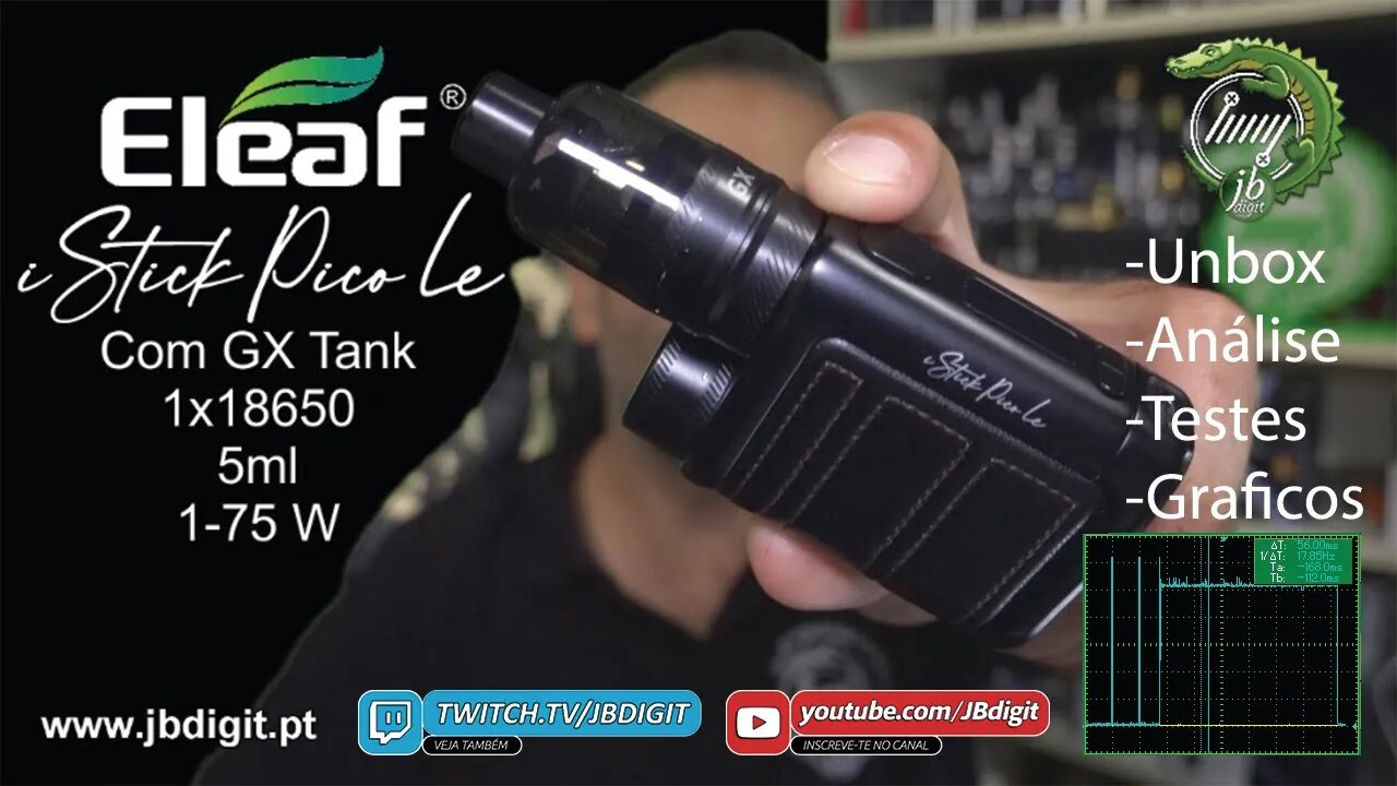 [PT] [SHORT] Eleaf iStick PICO LE ( C/ Tank GX 5ml) - 18650 - Função AST ( sem dry hits?????)