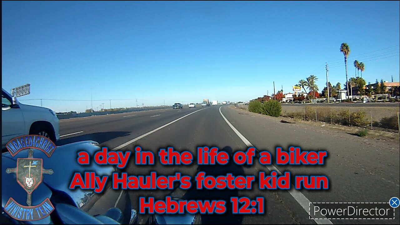 a day in the life of a biker Ally Hauler's foster kid run Hebrews 12:1