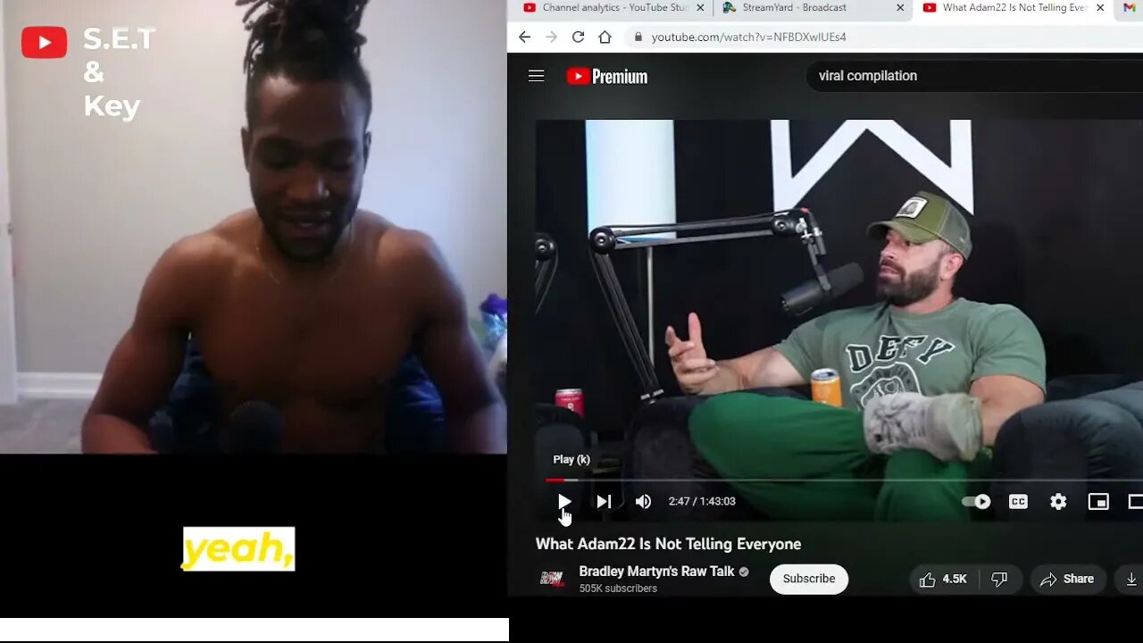 Is Adam22 wife 304??? #comedy #reactionvideo #relationship #respect