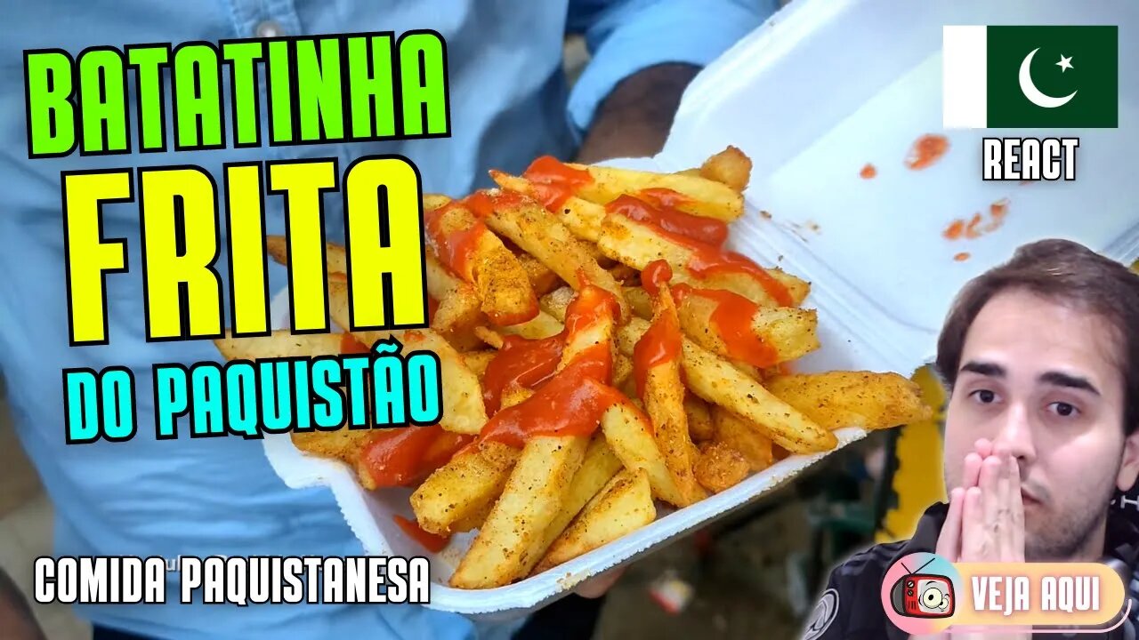 SE LIGA nessa BATATA FRITA PAQUISTANESA! Reagindo a COMIDAS DE RUA do PAQUISTÃO | Veja Aqui Reacts