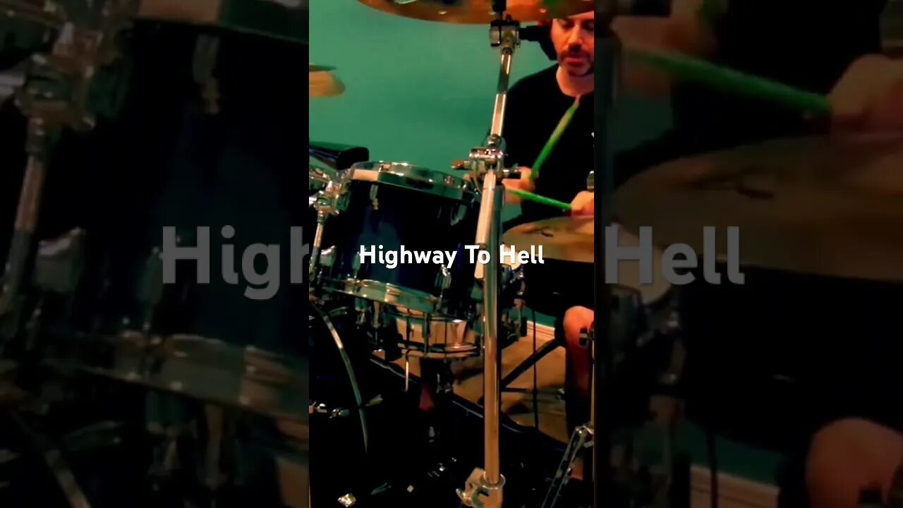 Highway To Hell #acdc #philrudd #drumcover #shorts