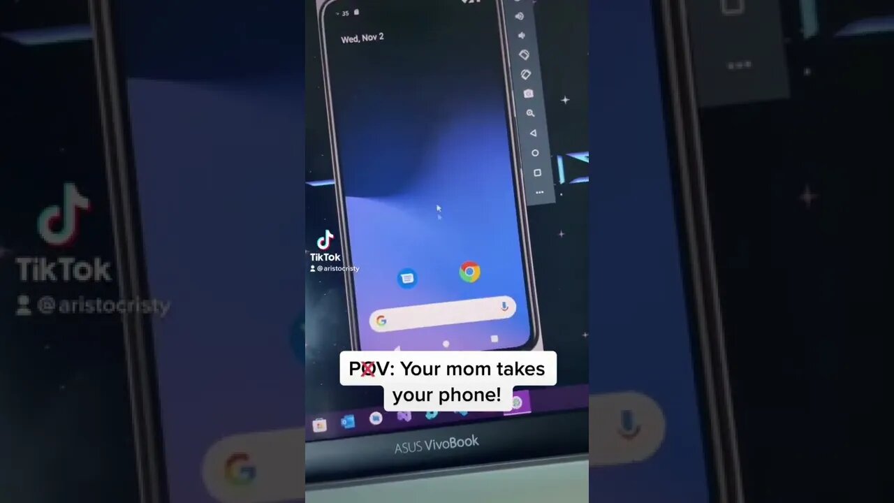 The feeling when she takes it! 😔 #shorts #android #androidemulator