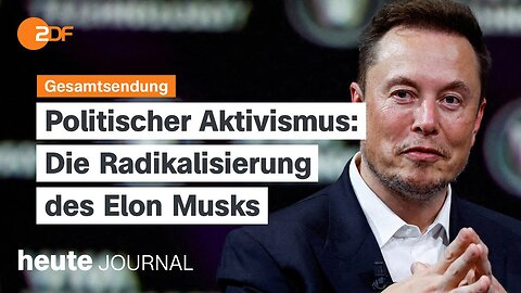 heute journal vom 18.08.2024 Rückzug Linken-Vorsitz, SPD-Abwärtstrend, Radikalisierung von Musk