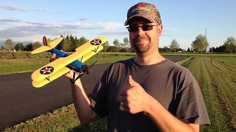 John's Flight Review of GBLynden's E-Flite UMX PT-17 Stearman