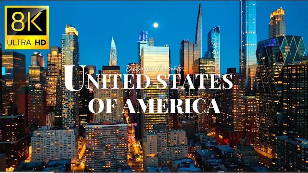 Cities of United States of America in 8K ULTRA HD 60 FPS Drone Video