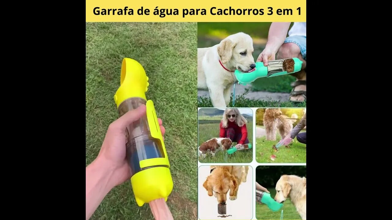 Garrafa para Pet 3 em 1