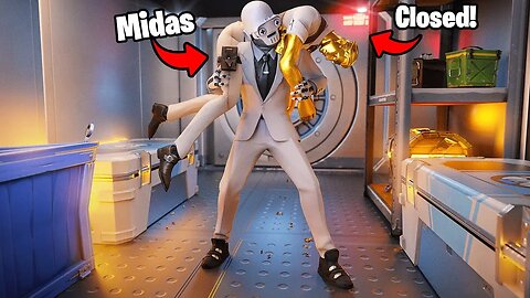 Fortnite But Inside The Vault With Midas and No Keycard All Game