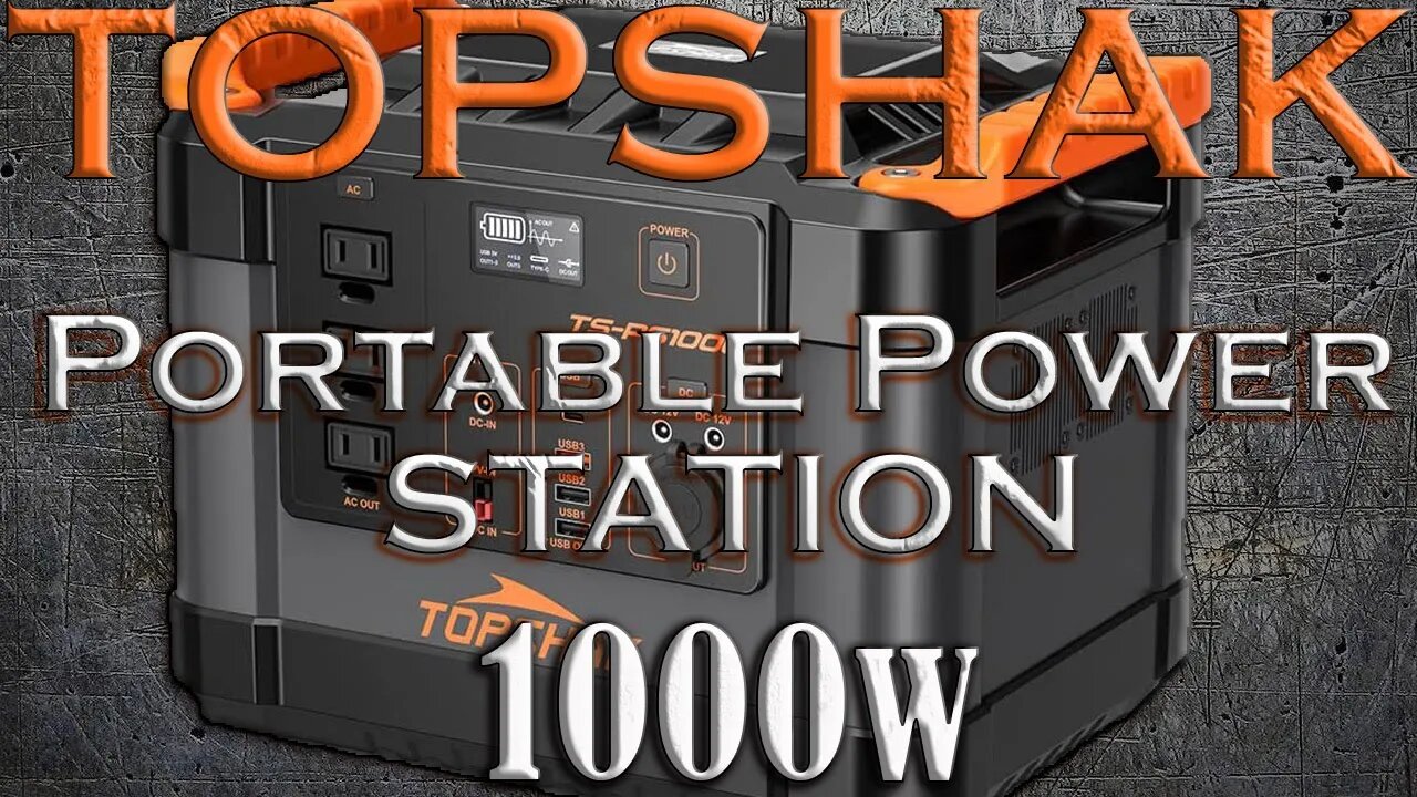 TOPSHAK Portable Power Station 1000W Solar Generator Backup Power Review