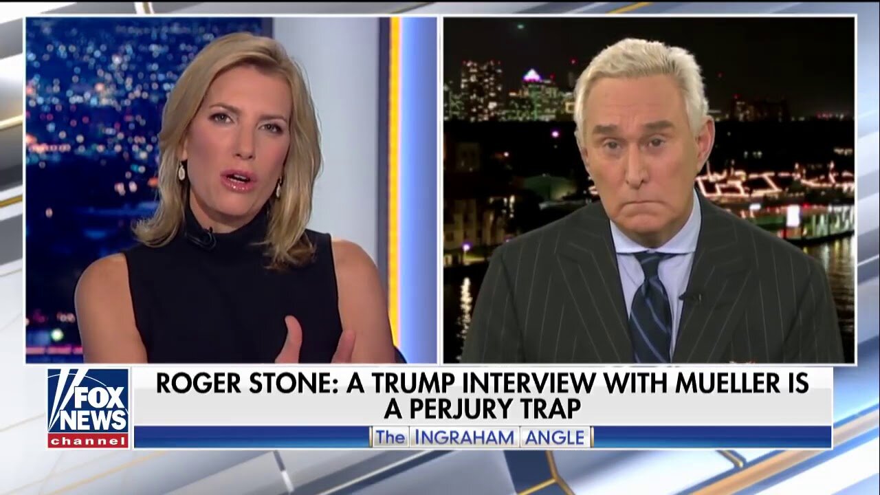 Roger Stone On Laura Ingraham: "Suicide Move" For Trump To Meet Mueller