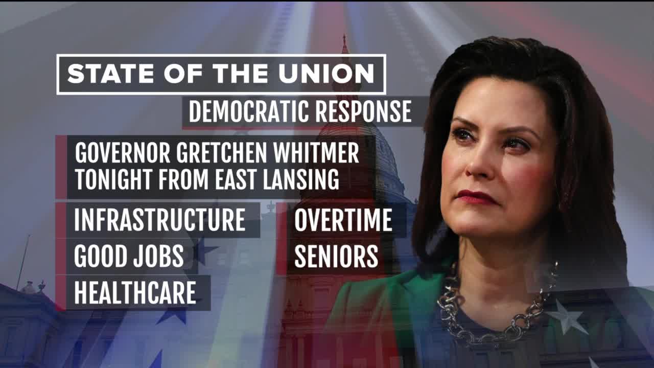 Gov. Whitmer preps to give State of the Union response tonight