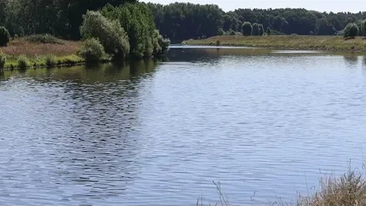 River Weser with Calm, Relaxing Piano Music for Meditation, Rest and Positive Energies