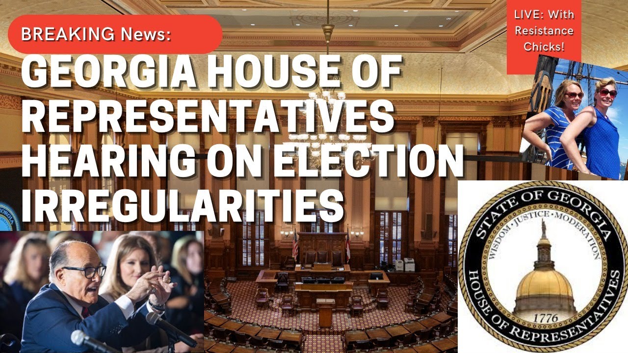 🔴 Morning Georgia House of Rep Hearing on Election Irregularities Dec 10