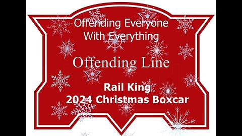 2024 Christmas Rail King Boxcar