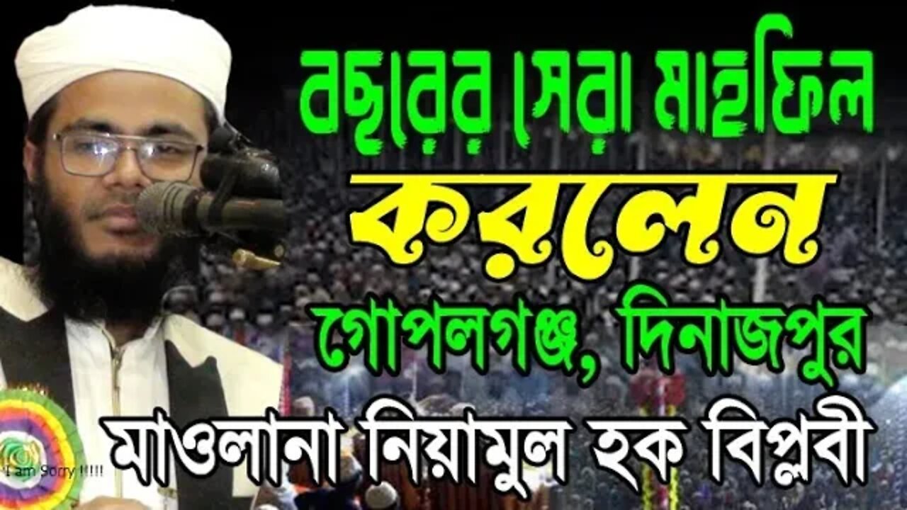 নিয়ামুল হক বিপ্লবী নিজেই যে ওয়াজকে সেরা ওয়াজ বললেন | mawlana niyamul hok biplobe new waz 2022