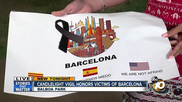 San Diegans honor Barcelona attack victims