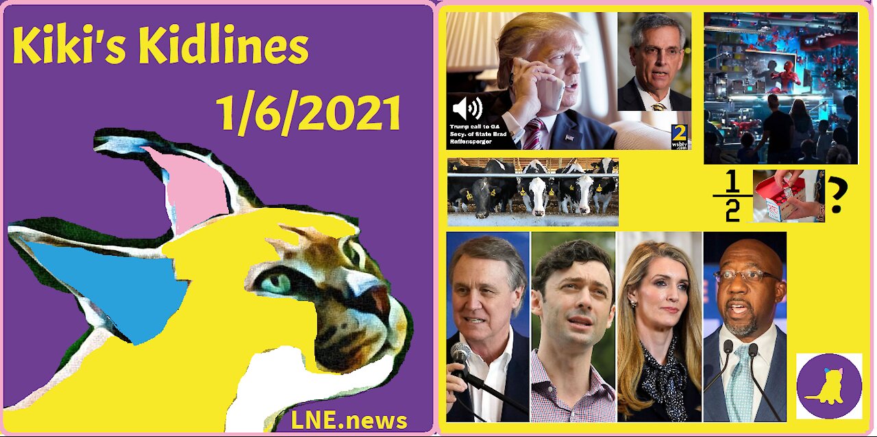 LNE.news - Kiki's Kidlines - 1-06-2021 Trump Asks Raffensperger to Find Votes, Disney's New Rides