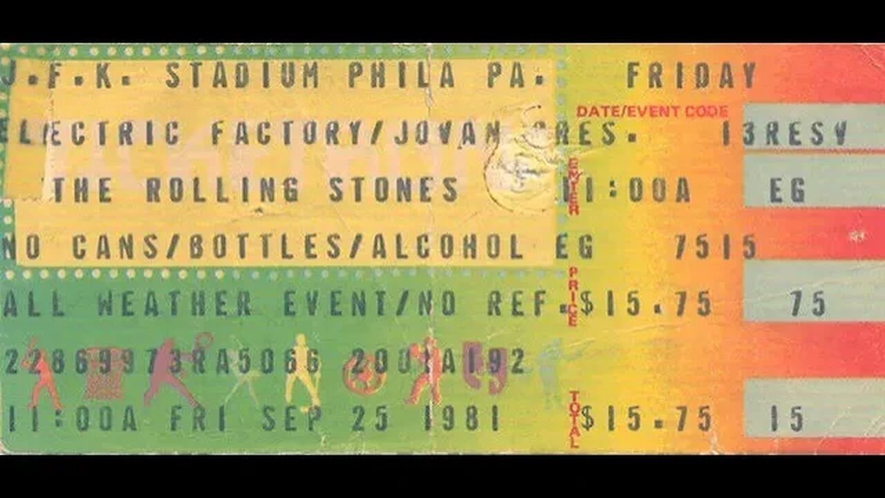Memories of the Rolling Stones concert at JFK in 1981