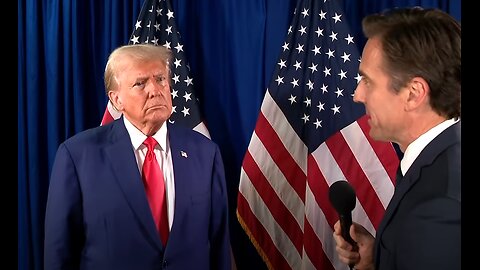 President Donald Trump in an exclusive one-on-one interview after his speech in Asheville
