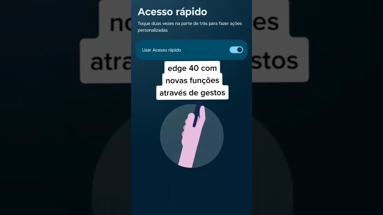 Abra qualquer aplicativo com o novo gesto no Motorola edge 40! #edge40 #gestos