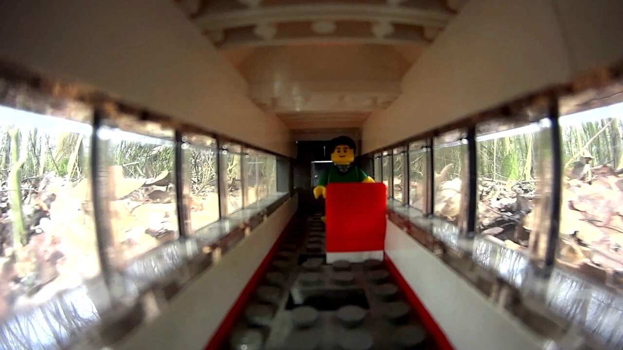 Forest lego train - PASSENGER CAR CAMERA