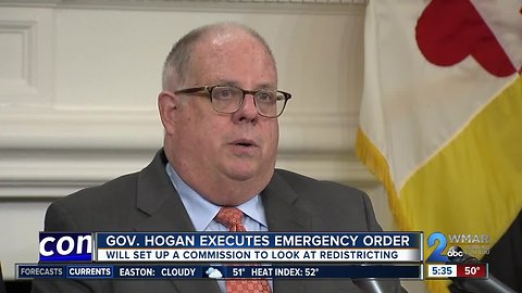 Governor Hogan orders a commission be set up to address congressional districts in Maryland