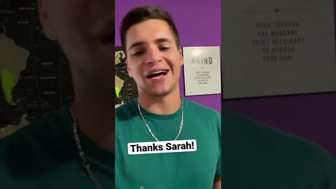 Thanks Sarah! #shorts