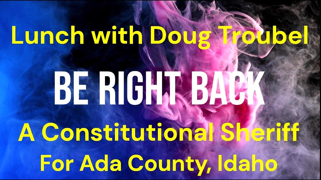 LUNCH WITH A MAN WHO KNOWS WHAT IT IS TO BE A 'CONSTITUTIONAL' SHERIFF.