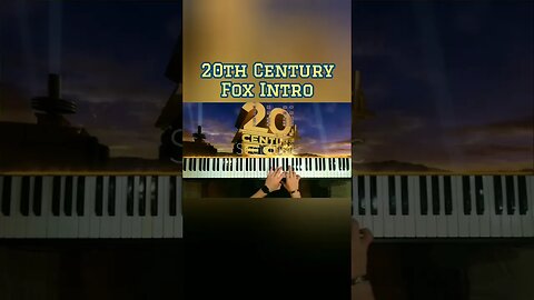 20th Century Fox Intro on piano #20thcenturyfox #shorts