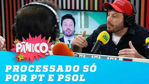 "Hoje eu sou processado politicamente só por PT e PSOL", diz Danilo Gentili