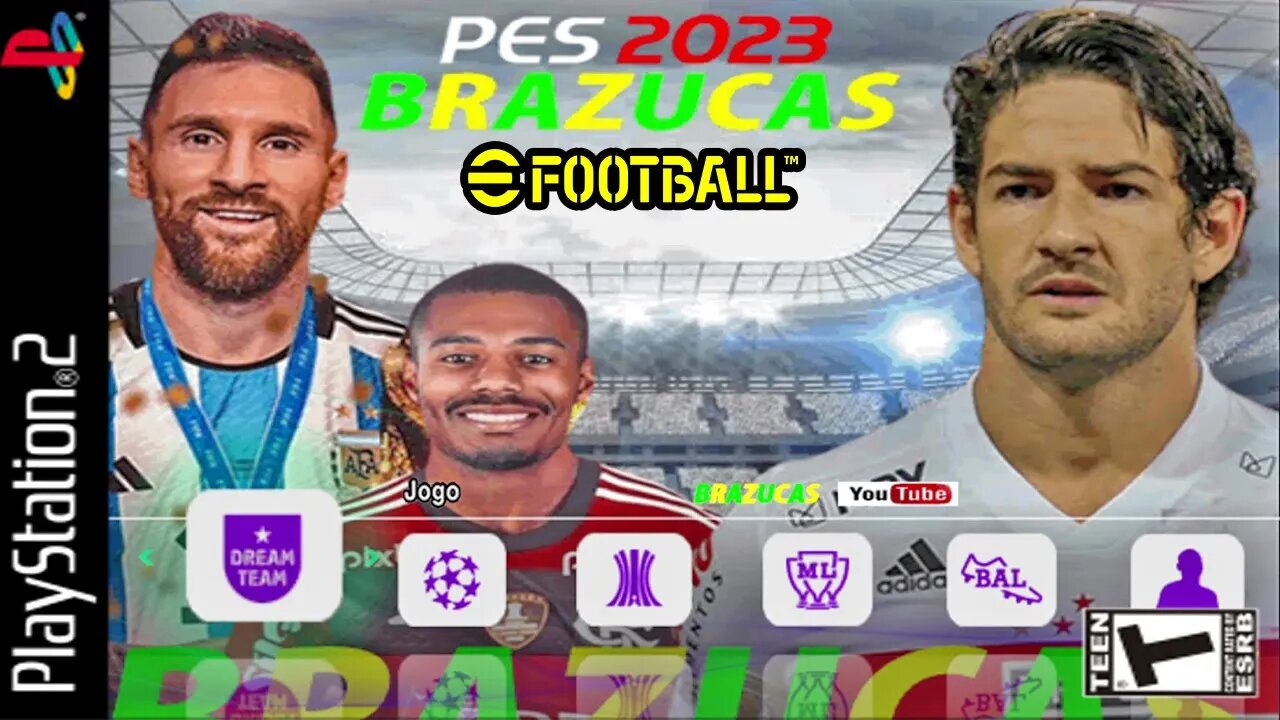 INCRÍVEL PES BRAZUCAS O MELHOR GRÁFICO DO PS2