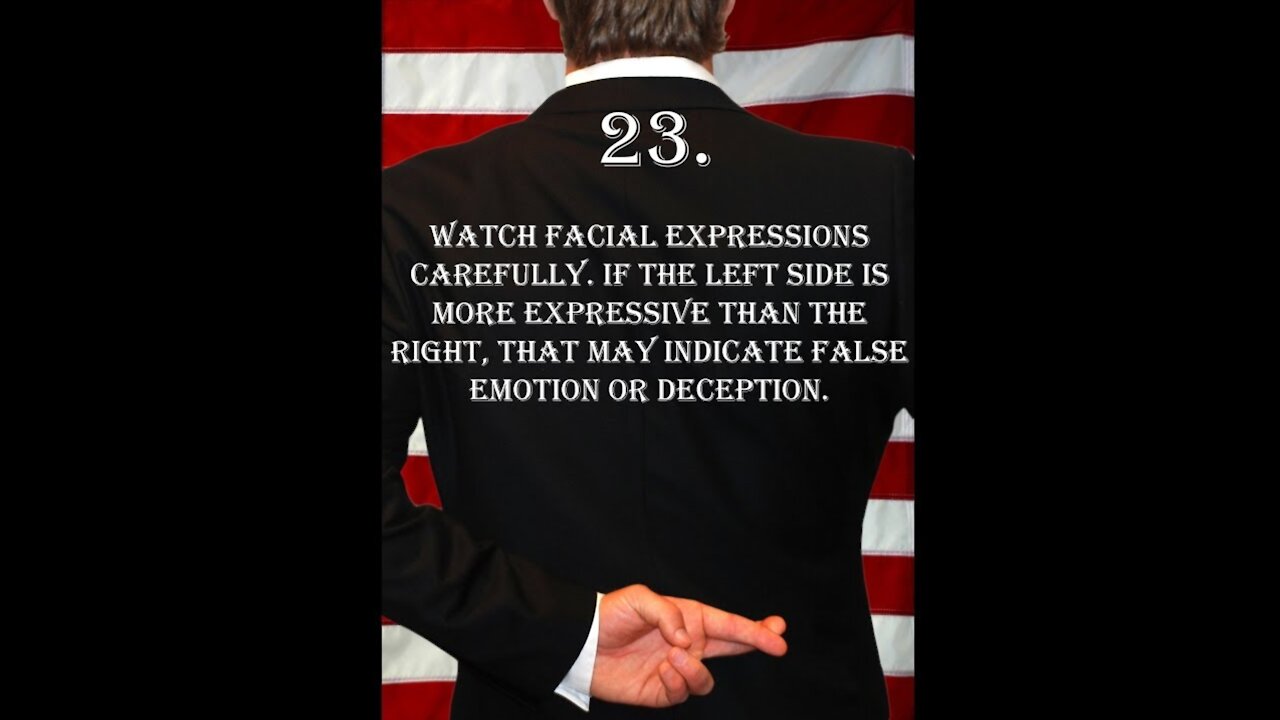 Deception Tip 23 - Left Side - How To Read Body Language