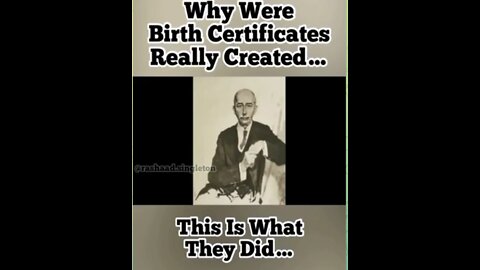 Why Were Birth Certificates Really Created?