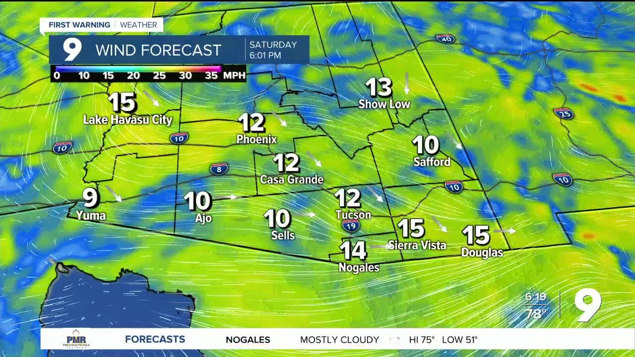Temperatures fall to slightly below seasonal averages