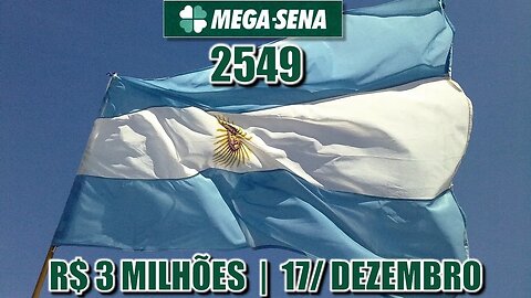 Estudo Mega Sena 2549 | Prêmio estimado em R$ 3 milhões!