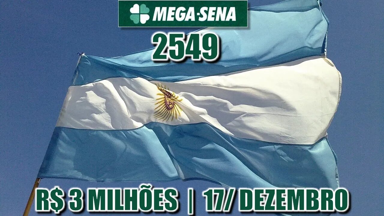 Estudo Mega Sena 2549 | Prêmio estimado em R$ 3 milhões!