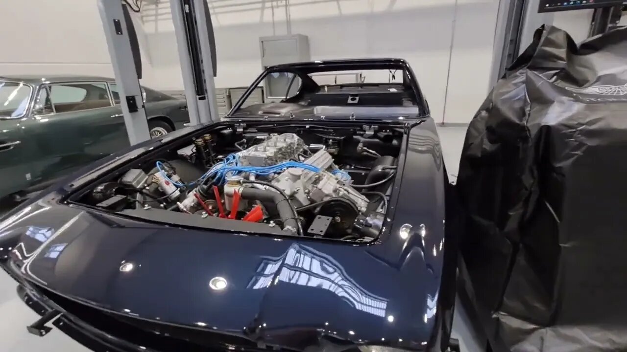 Details Restoration project V8 ASTON MARTIN ANTWERPEN Opening New Service Center Willebroek