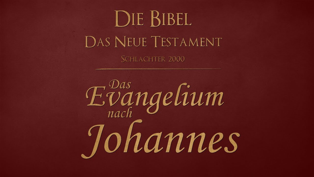 Hörbibel - gelesen von Jonathan Kühnle (Johannes Kapitel 1)