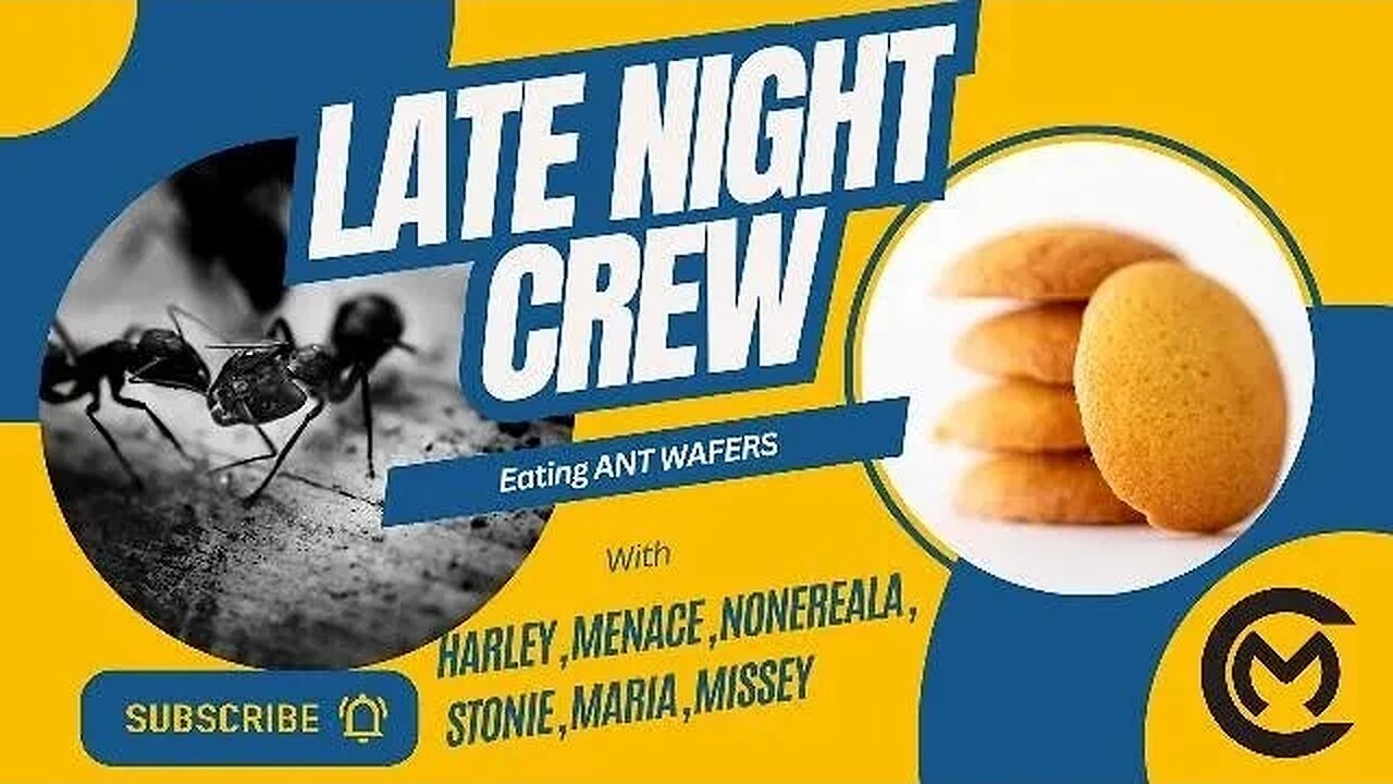 Late Night CREW (LNC) EATING ANT WAFERS CONTEST│⚠️ Must Watch LIVE Video #latenight #live