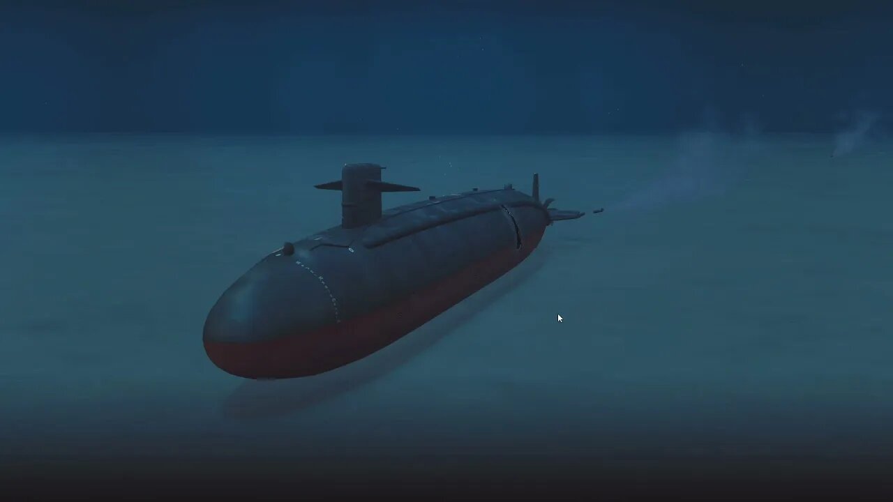 Missile Shower and one stubborn Submarine with Kiev class carrier - Cold Waters with Epic Mod