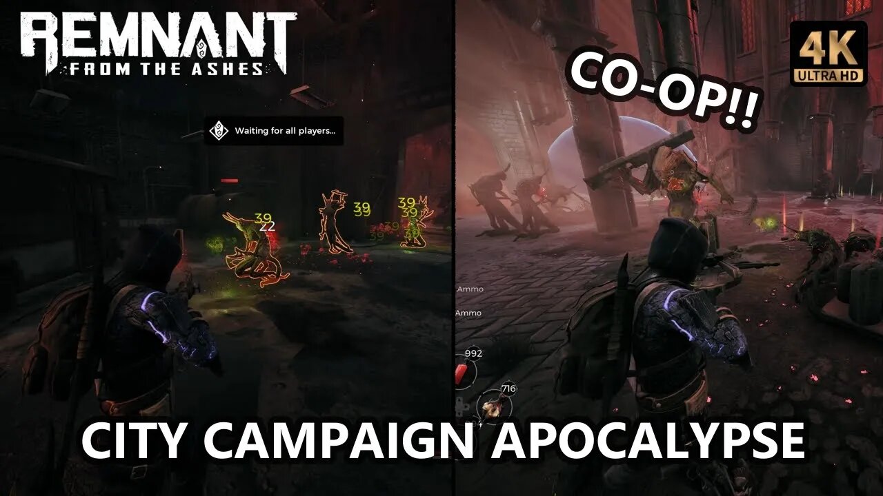 CITY CAMPAIGN! Apocalypse Co-Op Playthrough Let's Play - REMNANT FROM THE ASHES Gameplay 4K