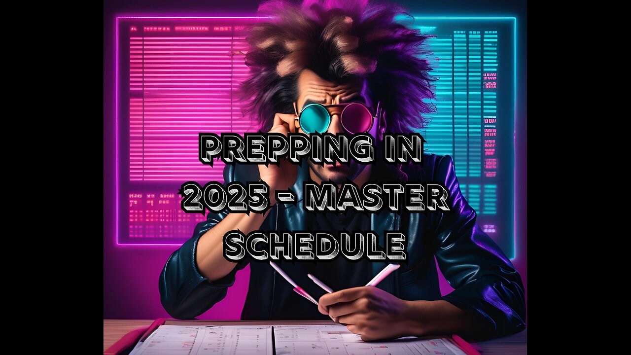 PBN News: Prepping On! in 2025 - Master Schedule