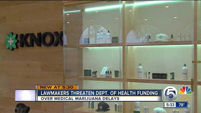 Lawmakers threaten Department of Health funding after medical marijuana delays in Florida