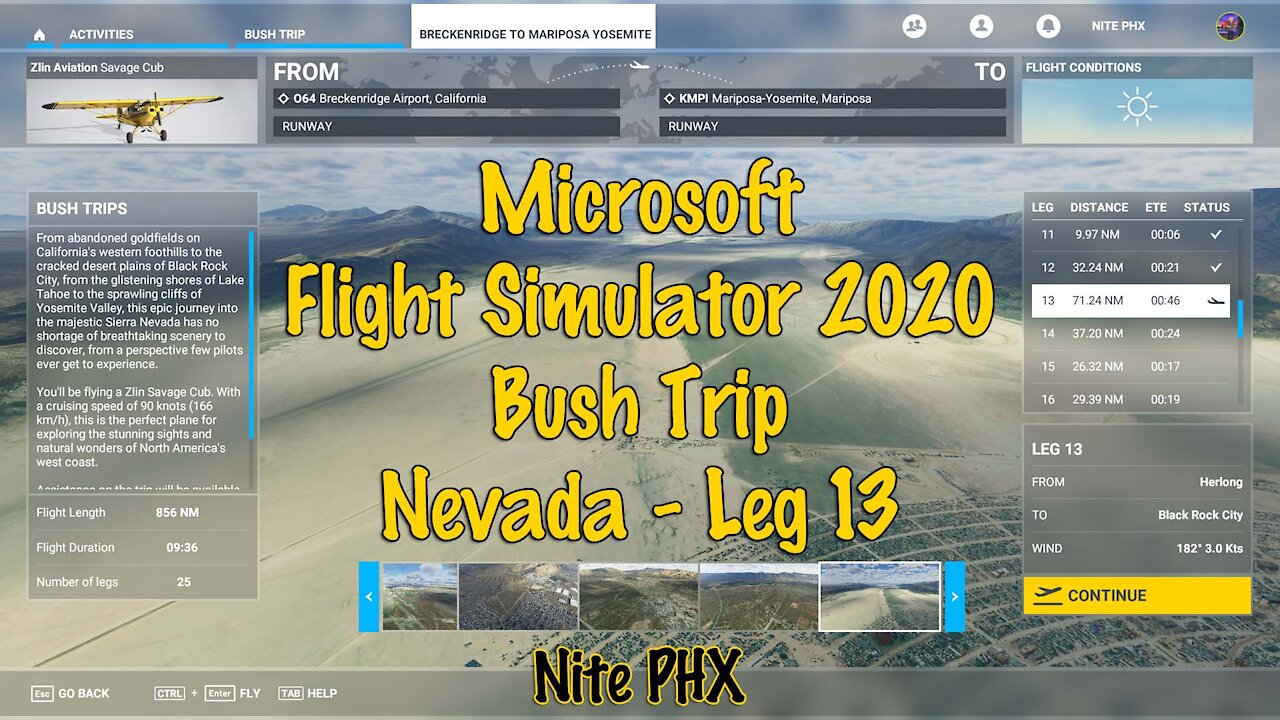 MSFS2020 Multiplayer Bush Trip Nevada Leg 13