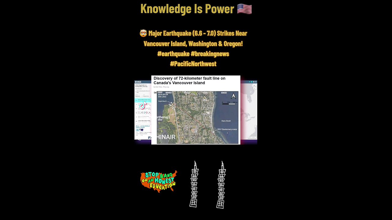 🤯 Major Earthquake (6.6 - 7.0) Strikes Near Vancouver Island, Washington & Oregon!